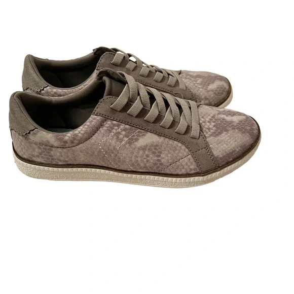 Dr. Scholl’s Women’s Seaside Microfiber Gray Snakeskin Print Sneakers Size 7M - Picture 5 of 7